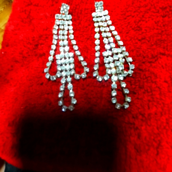 Rainstone vintage earrings - Picture 1 of 1